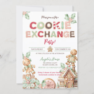 Cookie Exchange Weihnachtscookies Lebkuchen Einladung