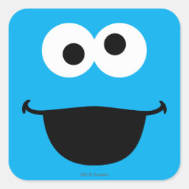 Cookie Face Art Quadratischer Aufkleber