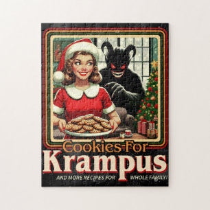 Cookie für Krampus Frohe Krampus Weihnachten Horro Puzzle