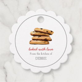 COOKIE gebacken mit Liebe Holiday Bäcker Gefallen  Geschenkanhänger