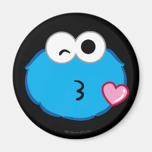 Cookie-Gesicht, die einen Kuss werfen Magnet