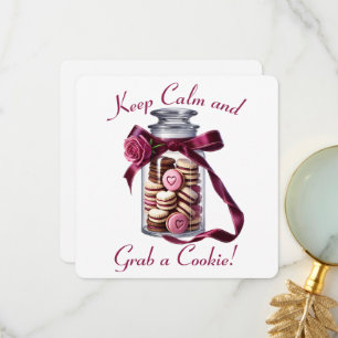 Cookie-Glas - Valentinstagskarte Dankeskarte