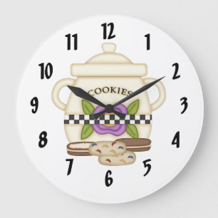 Cookie Große Wanduhr