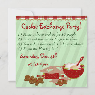 Cookie Holiday Party Einladung