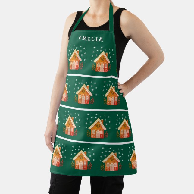 Cookie House Snowflakes Familie Weihnachten Schürze (InSitu)