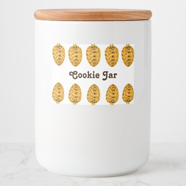 Cookie Jar Label Lebensmitteletikett (Vorderseite)