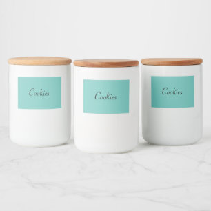 Cookie Jar Labels Lebensmitteletikett