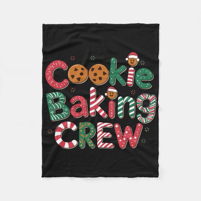 Cookie King Crew Weihnachtskostüm  Fleecedecke (Vorderseite)