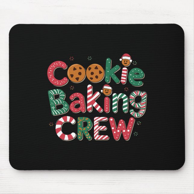 Cookie King Crew Weihnachtskostüm  Mousepad (Vorne)