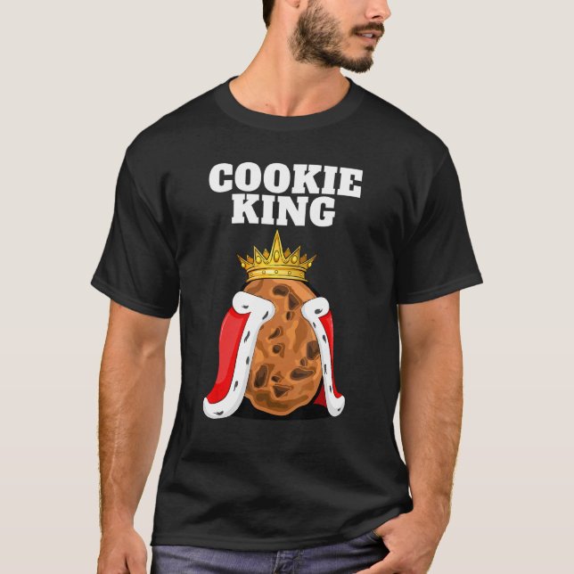 Cookie King Mens Cookie Biscuits Niedliches Cookie T-Shirt (Vorderseite)