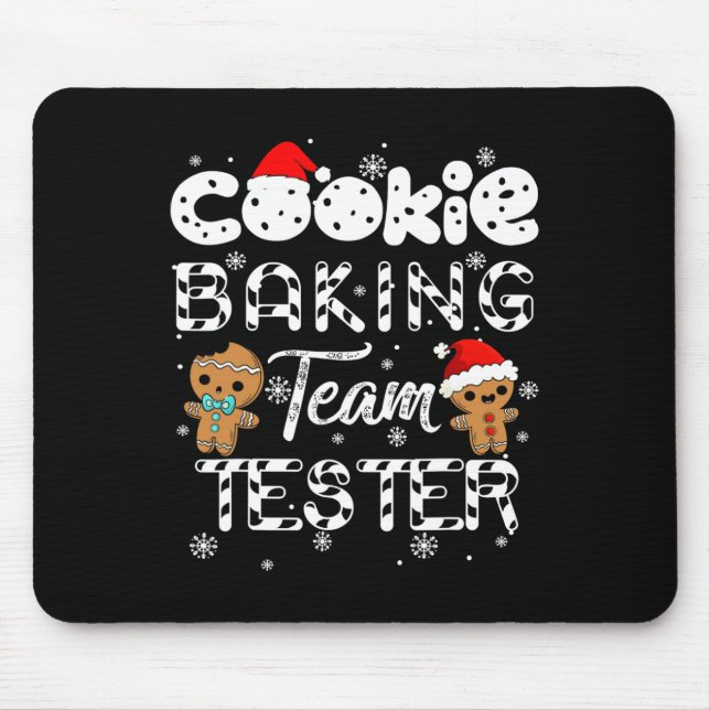 Cookie King Team Tester Lebkuchen Weihnachten  Mousepad (Vorne)