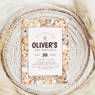 Cookie & Maus Kindergeburtstag Einladung