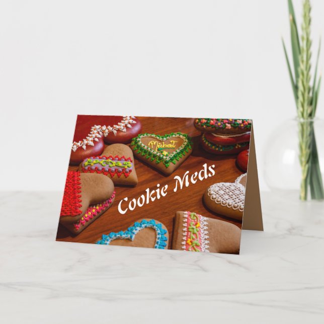 Cookie Meds Karte (Vorderseite)