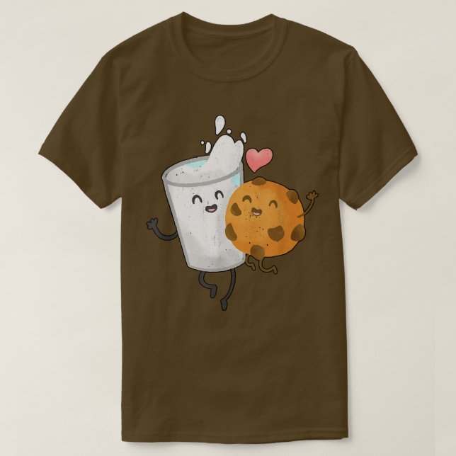 Cookie Milk Liebe Kawaii Kawaii Anime Neko Ramen C T-Shirt (Design vorne)
