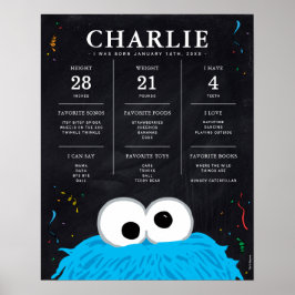 Cookie Monster | 1. Geburtstag - Meilenstein Poster