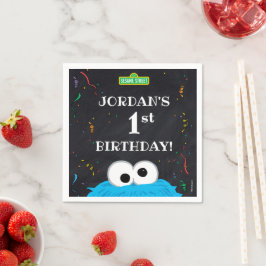 Cookie Monster | 1. Geburtstag Serviette