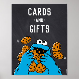 Cookie Monster 1. Geburtstagskarte & Geschenke Poster