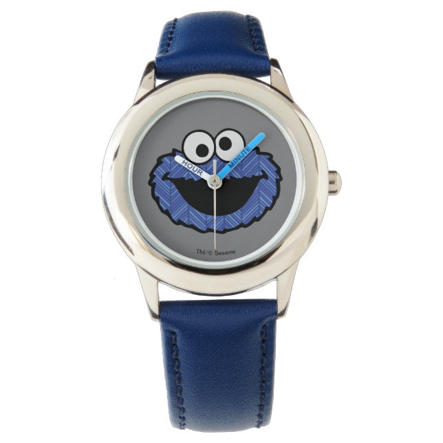Cookie Monster | 80er-Rückschlag Armbanduhr (Vorderseite)
