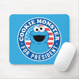 Cookie Monster als Präsident Mousepad