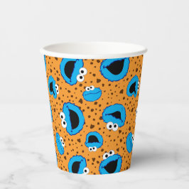 Cookie Monster auf Cookie-Muster Pappbecher