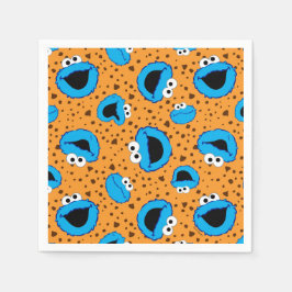 Cookie Monster auf Cookie-Muster Serviette