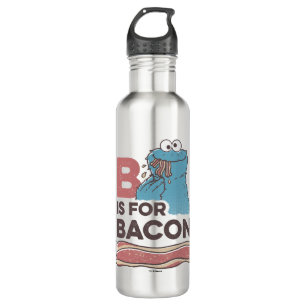 Cookie Monster   B ist für Bacon Edelstahlflasche