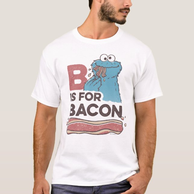 Cookie Monster | B ist für Bacon T-Shirt (Vorderseite)