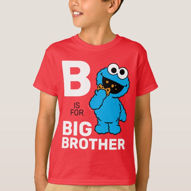 Cookie Monster | B ist für Big Brother T-Shirt (Vorderseite)