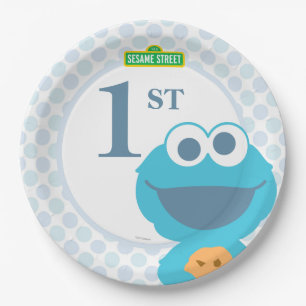 Cookie Monster Baby Geburtstag Pappteller