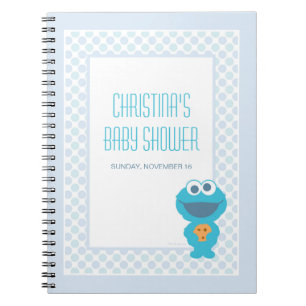 Cookie Monster Baby Shower Guest & Gift List Notizblock