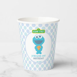 Cookie Monster | Baby's First Birthday Pappbecher
