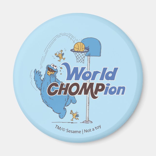 Cookie Monster | Basketballschuhe Magnet (Vorne)