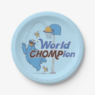 Cookie Monster   Basketballschuhe Pappteller