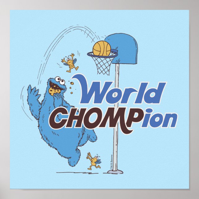 Cookie Monster | Basketballschuhe Poster (Vorne)