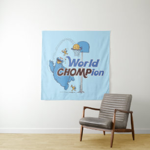 Cookie Monster Basketballschuhe Wandteppich