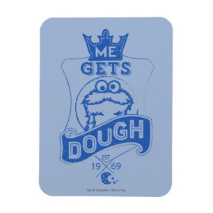 Cookie Monster bekommt Teig Magnet