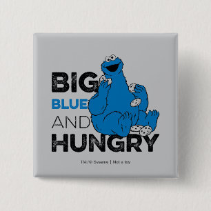 Cookie Monster Big Blue & Hunger Button