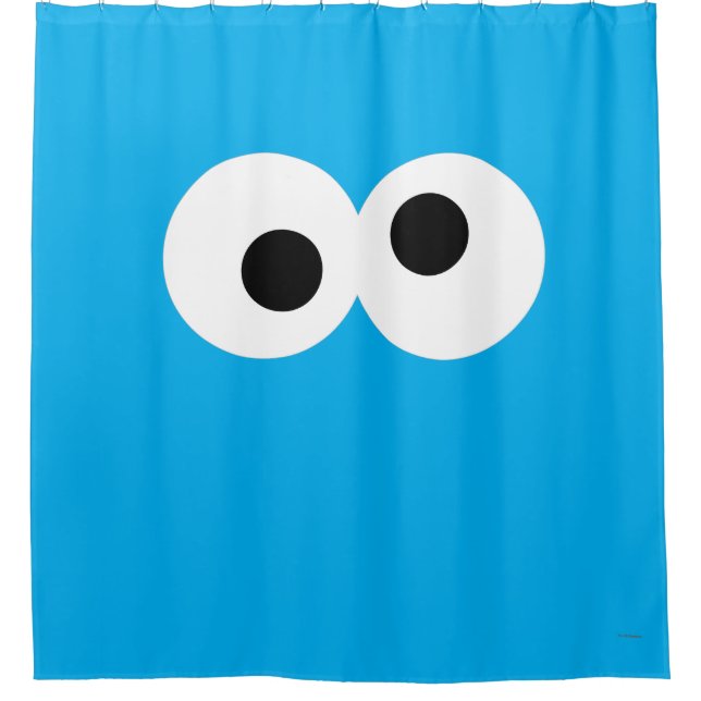 Cookie Monster Big Face Duschvorhang (Vorderseite)