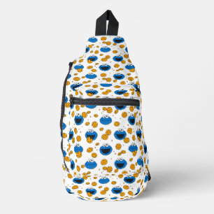 Cookie Monster   C ist für Cookie Pattern Crossbody Bag