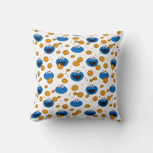 Cookie Monster | C ist für Cookie Pattern Kissen (Vorderseite)