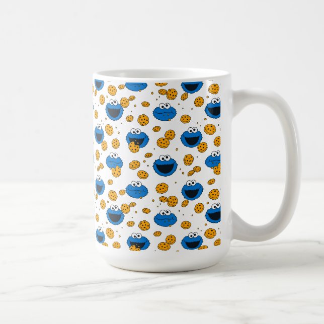 Cookie Monster | C ist für Cookie Pattern Tasse (Rechts)