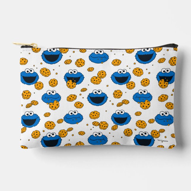 Cookie Monster | C ist für Cookie Pattern Zubehörtasche (Vorderseite)