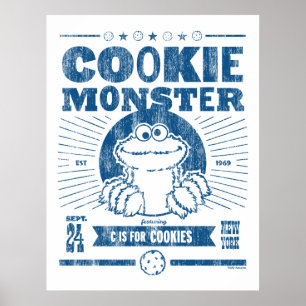 Cookie Monster - C ist für Cookies Poster