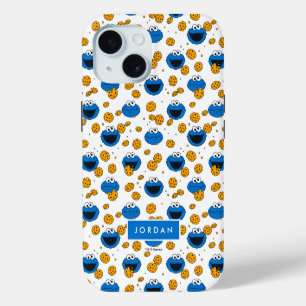 Cookie Monster C steht für Keksmuster iPhone 15 Hülle