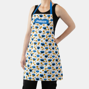 Cookie Monster   C steht für Keksmuster Schürze