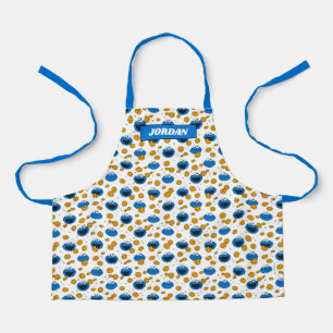 Cookie Monster   C steht für Keksmuster Schürze