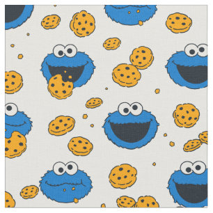 Cookie Monster   C steht für Keksmuster Stoff