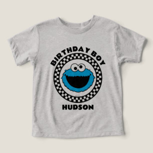 Cookie Monster Checkered Birthday Boy