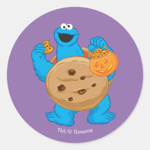 Cookie Monster   Cookie Kostüm Runder Aufkleber