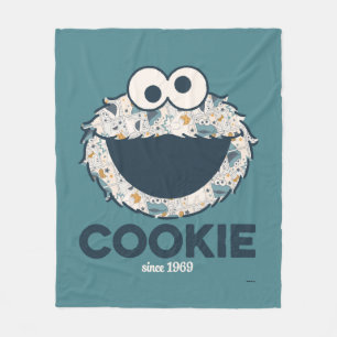 Cookie Monster Cookie Seit 1969 Fleecedecke
